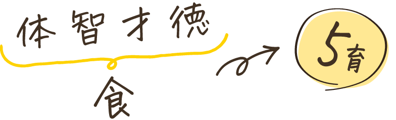 体智才徳食 5育